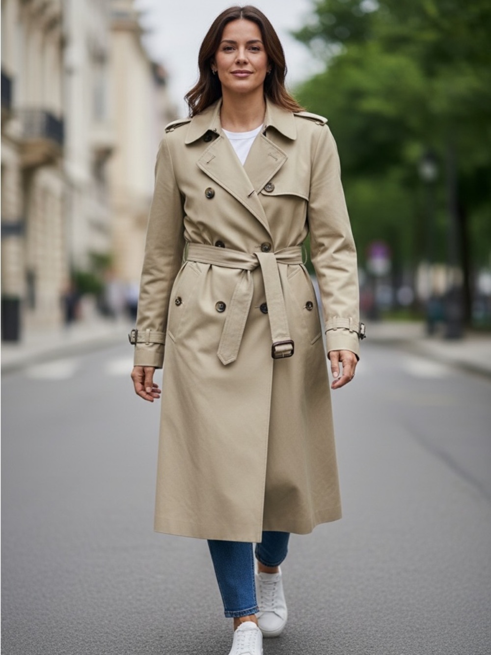 London Fog 1970’s Tan Double Breasted Timeless Removable Lining Trench Coat